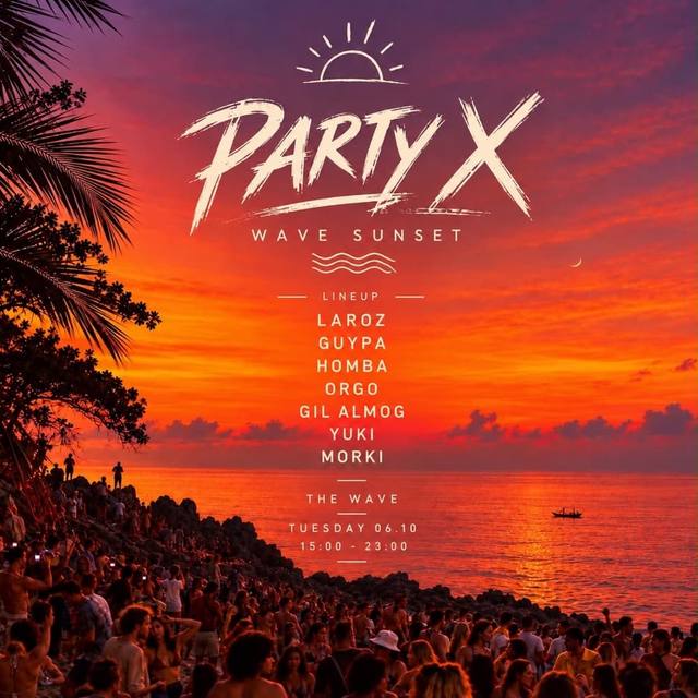 הפוסטר של PARTY X - KOH PHANGAN