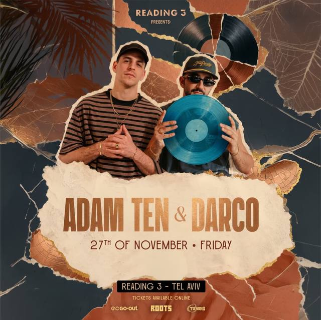 הפוסטר של ADAM TEN & DARCO | READING 3 | 27.11