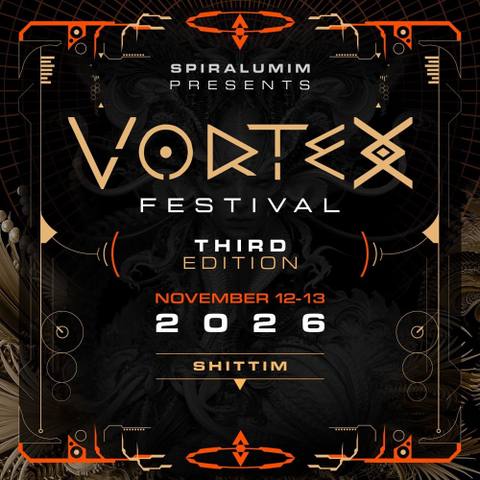 הפוסטר של VORTEX FESTIVAL 12-13 NOV 2026