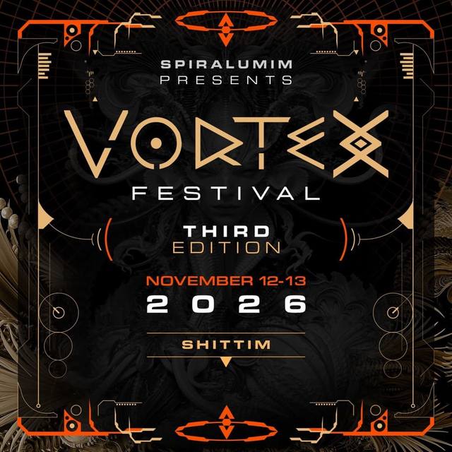 הפוסטר של VORTEX FESTIVAL 12-13 NOV 2026