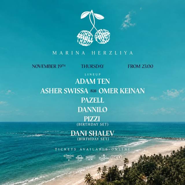 הפוסטר של WTGL PRESENTS: MARINA HERZLIYA 19.11